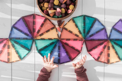 CONNETIX Magnetic Tiles Pastel Mega Pack, 202 Pieces