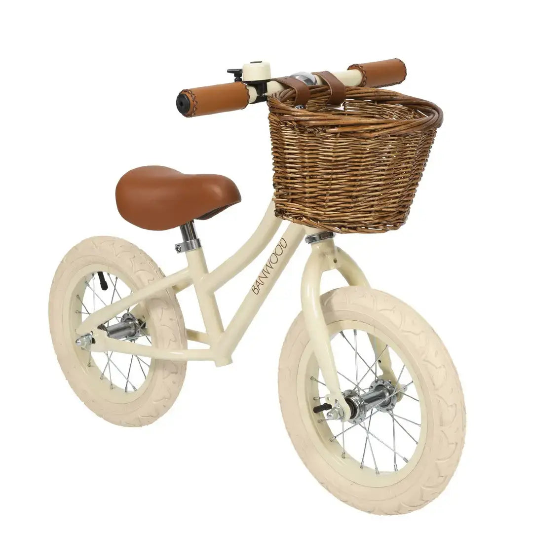 BANWOOD BALANCE BIKE & HELMET SET - CREAM
