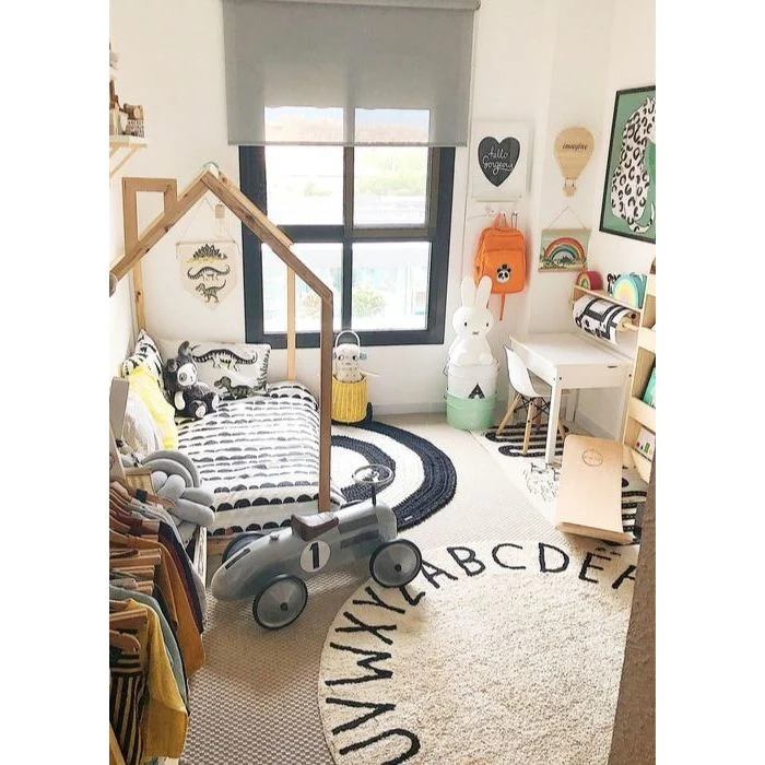 Round Abc Natural-Black: 5'