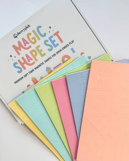 Magic Shape Set - Soft Foam Magnetic Shapes for Building and Play