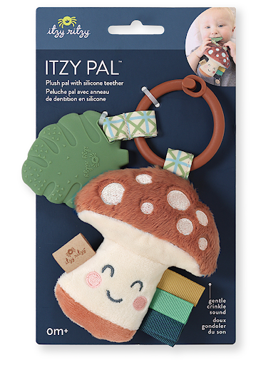 Itzy Pal™ Plush + Teether: Strawberry