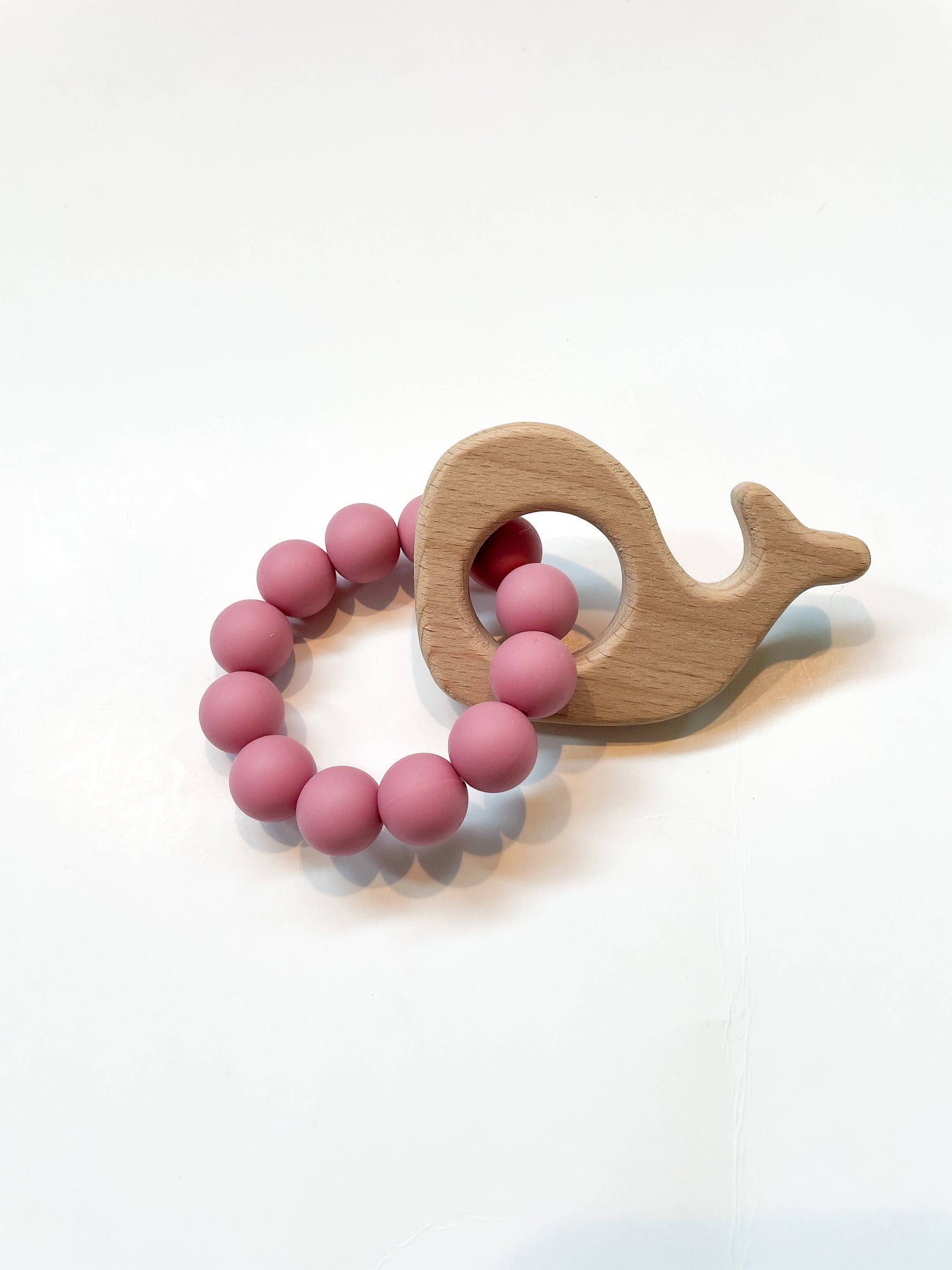 Basic Whale Teether: Taupe