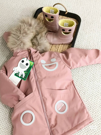 Warm Waterproof & Snowproof Kids' Winter Coat (Pink)