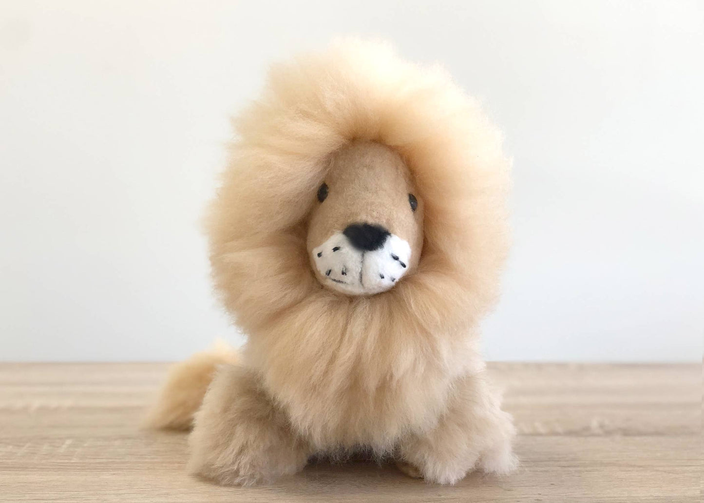Alpaca Stuffed Animal - Lion  Medium- 12"