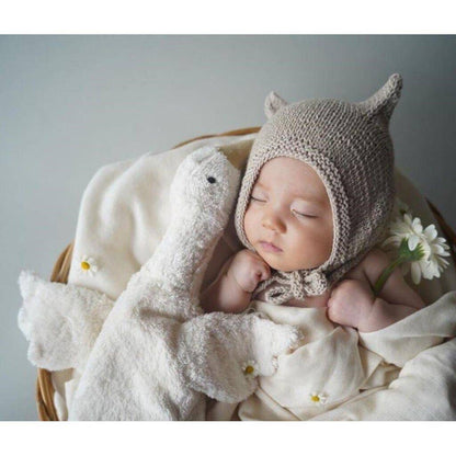 Cuddly animal Goose small | white