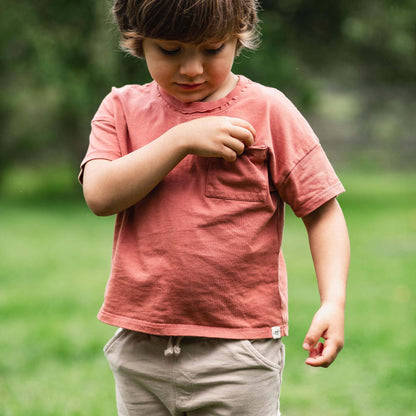 Drop Shoulder Toddler Tee Set: Cedar / 4 Toddler