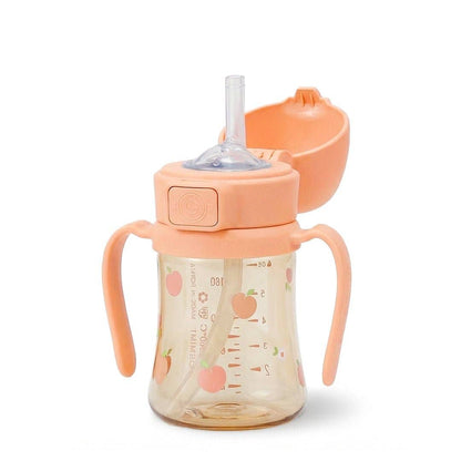Grosmimi PPSU Straw Cup with Flip Top - 6oz (200ml)