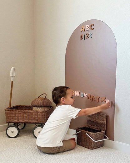 Magic Playwall - Arch Magnetic Wall Decal for Kids: Caramel