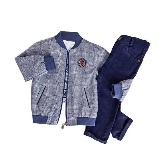 Little Boys' Jacket, T-Shirt and Jeans 3-Piece Set: Beige / 2T
