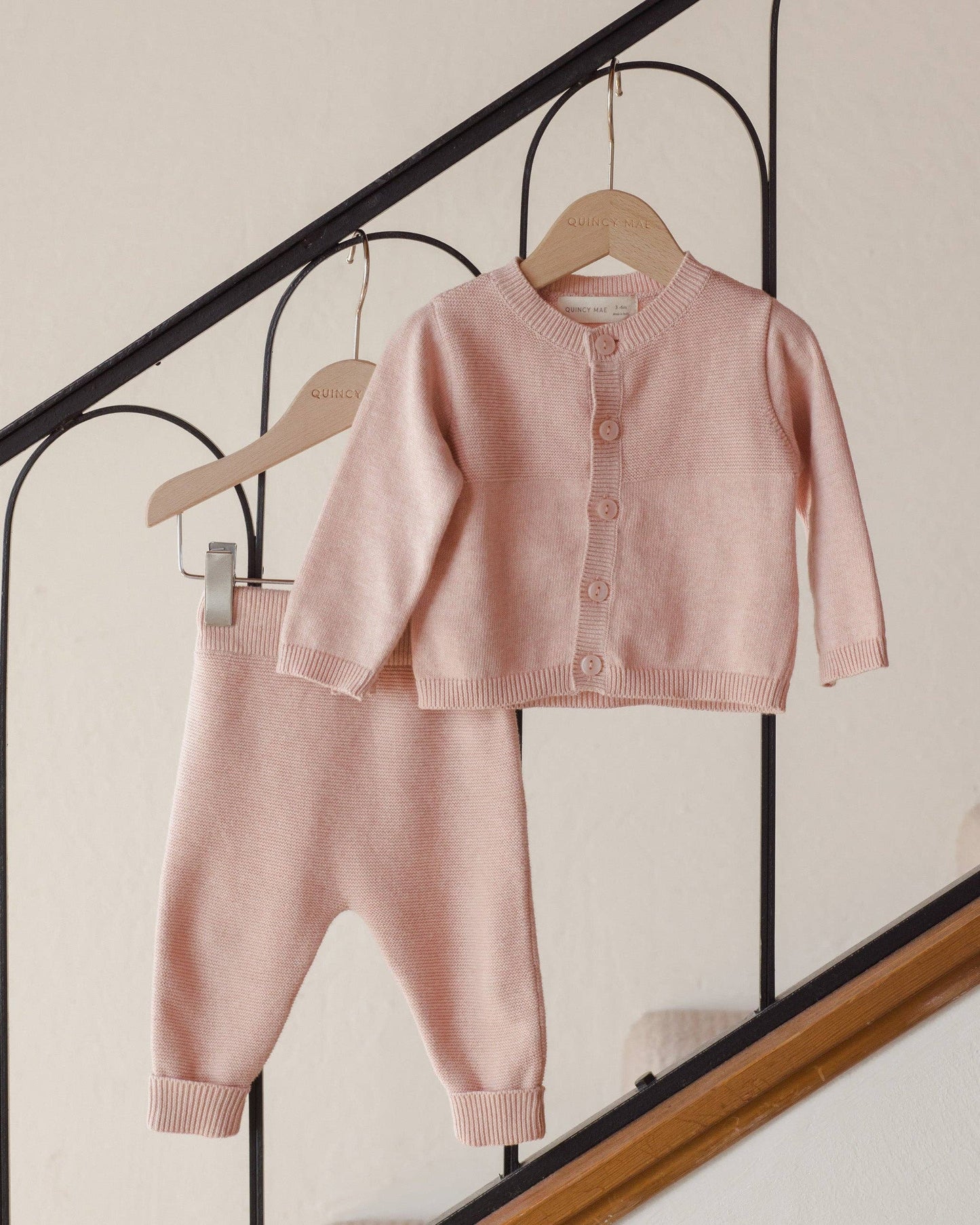 Knit Pant - Heathered Rose