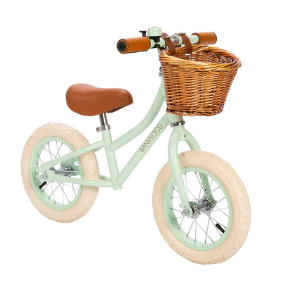 BANWOOD BALANCE BIKE 12" FIRST GO VINTAGE - PALE MINT