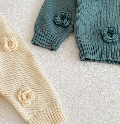 Annie & Charles® knitted jacket FLOWERS