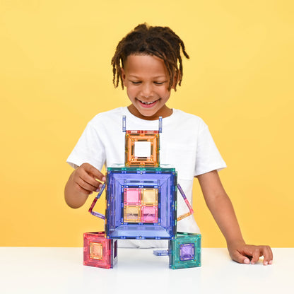 CONNETIX Magnetic Tiles Pastel Portal Pack, 48 Pieces