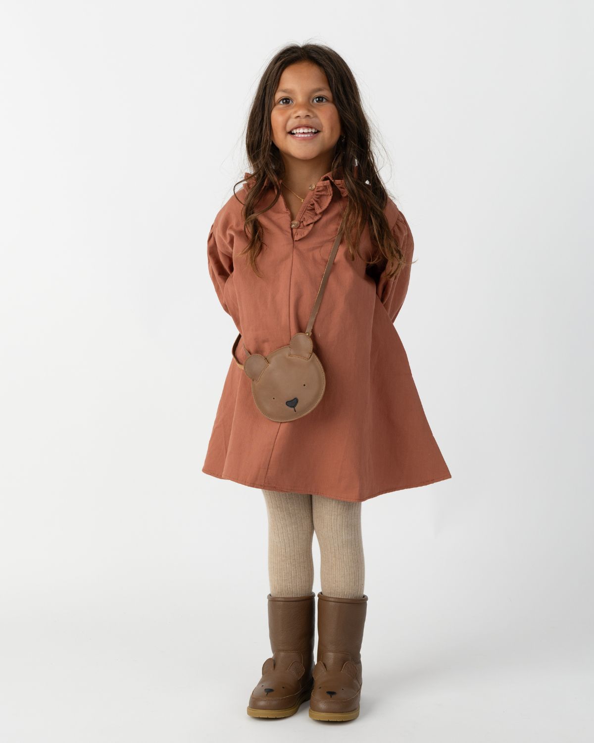 Britta Classic Purse | Bear | Cognac Classic Leather - Cognac Classic Leather