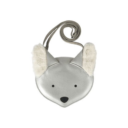 Britta Exclusive Purse | Polar Fox | Silver Grey Metallic Leather - Silver Grey Metallic Leather