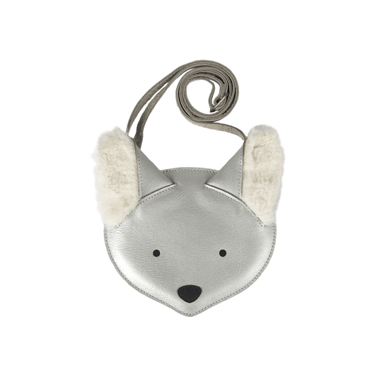 Britta Exclusive Purse | Polar Fox | Silver Grey Metallic Leather - Silver Grey Metallic Leather