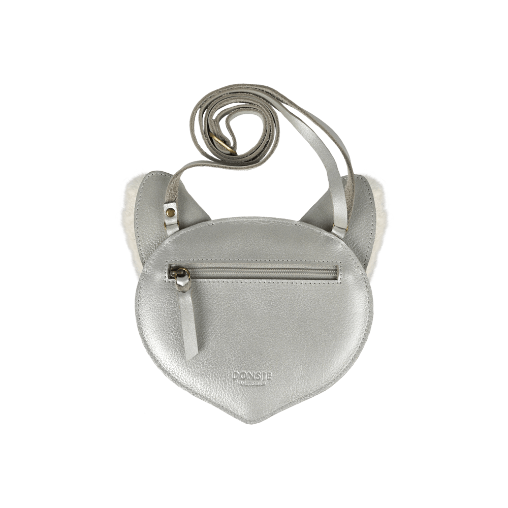Britta Exclusive Purse | Polar Fox | Silver Grey Metallic Leather - Silver Grey Metallic Leather