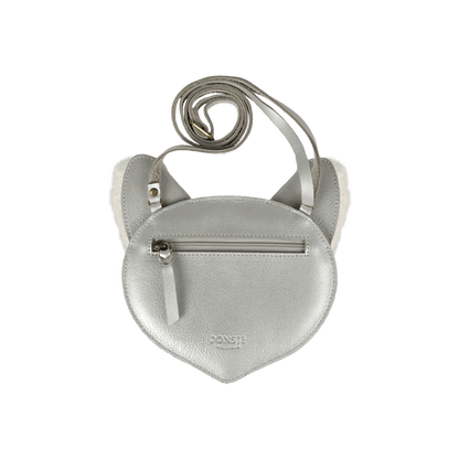 Britta Exclusive Purse | Polar Fox | Silver Grey Metallic Leather - Silver Grey Metallic Leather