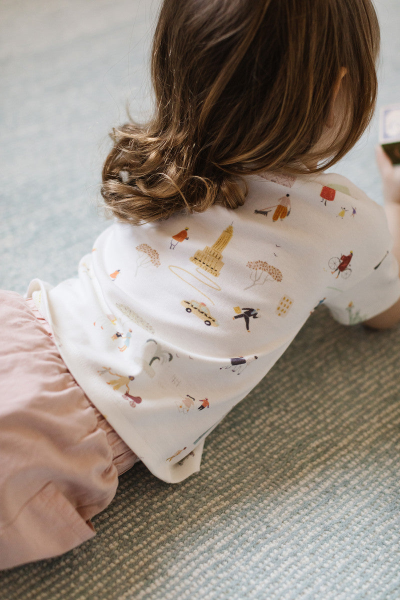Dropped Shoulder Short Sleeve T-Shirt - Explore The World