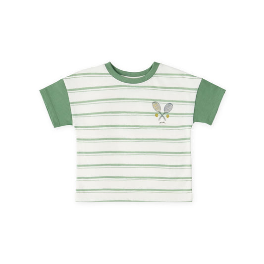 Tennis Dropped Shoulder T-Shirt - Court Side