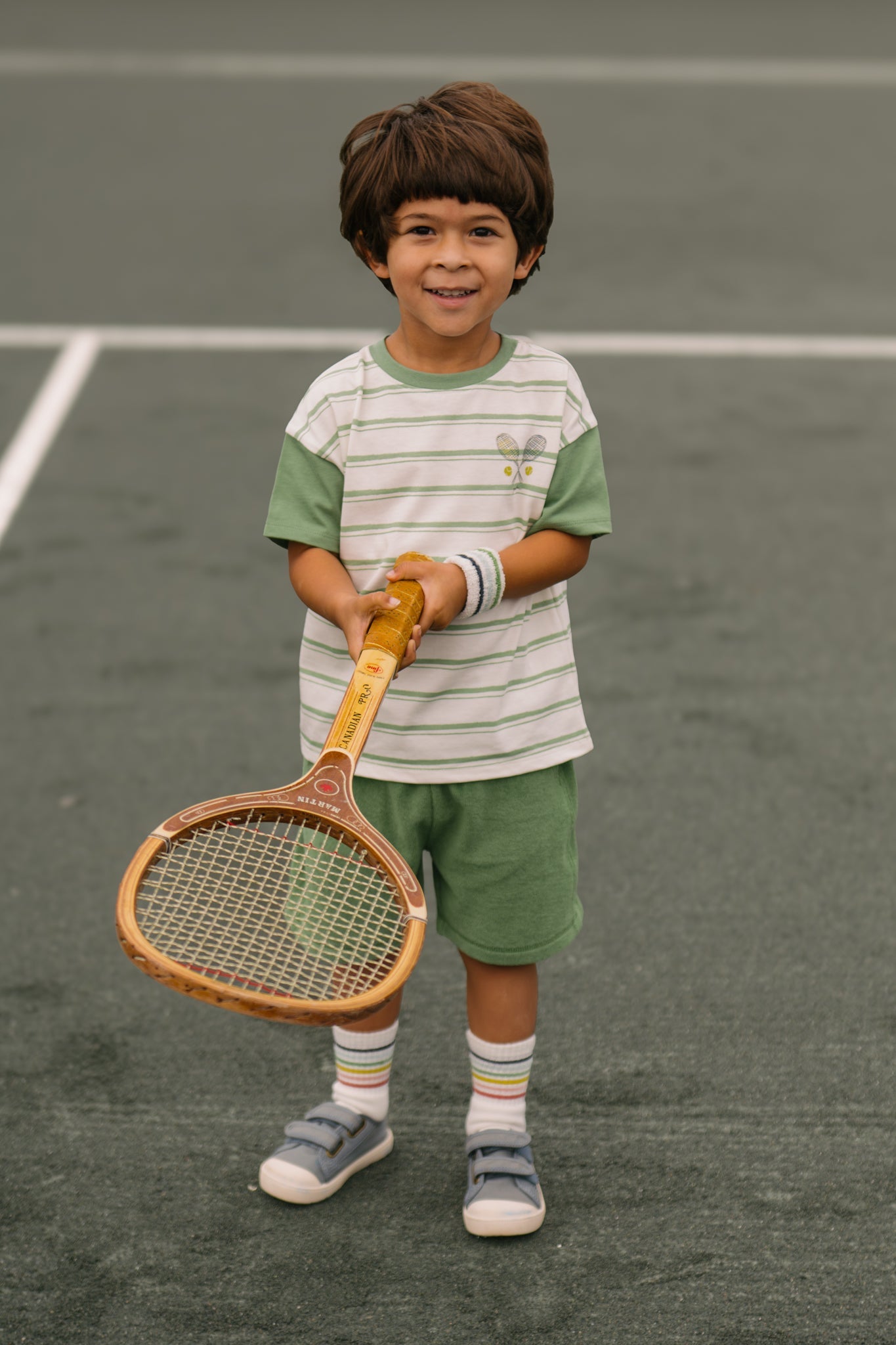 Tennis Dropped Shoulder T-Shirt - Court Side