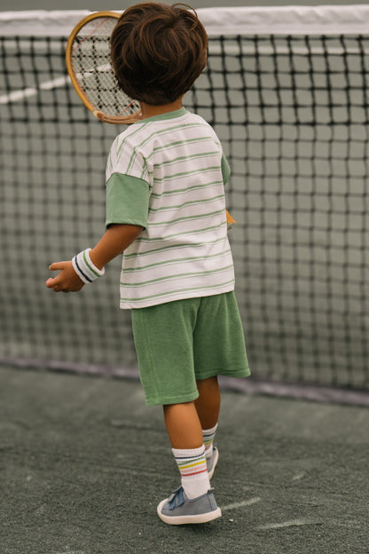 Tennis Dropped Shoulder T-Shirt - Court Side