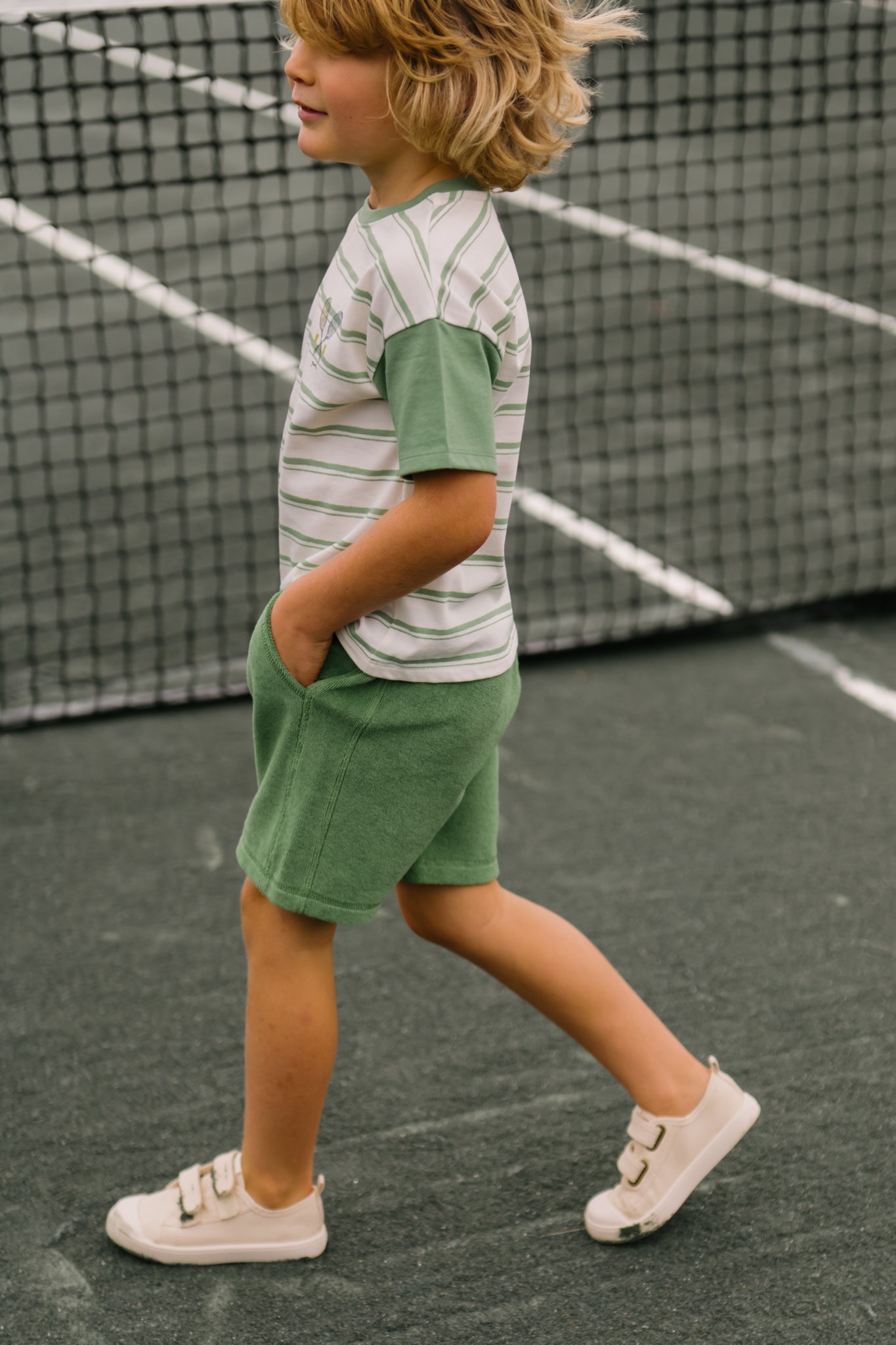 Tennis Dropped Shoulder T-Shirt - Court Side