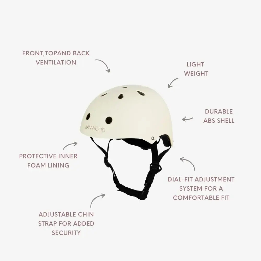 BANWOOD HELMET - MATTE CREAM (50-54 cm)