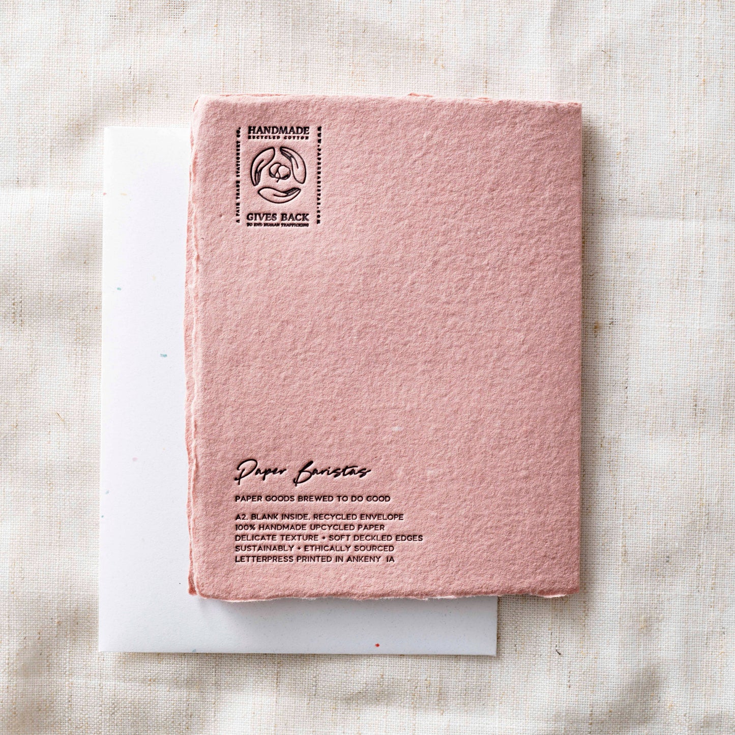 With Love Always | Love Friendship Greeting Card: Flat A2 Greeting Card. Blank on Back.