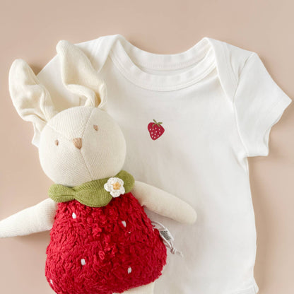 Onesie Strawberry Baby Bodysuit Organic Graphic Tee Gift
