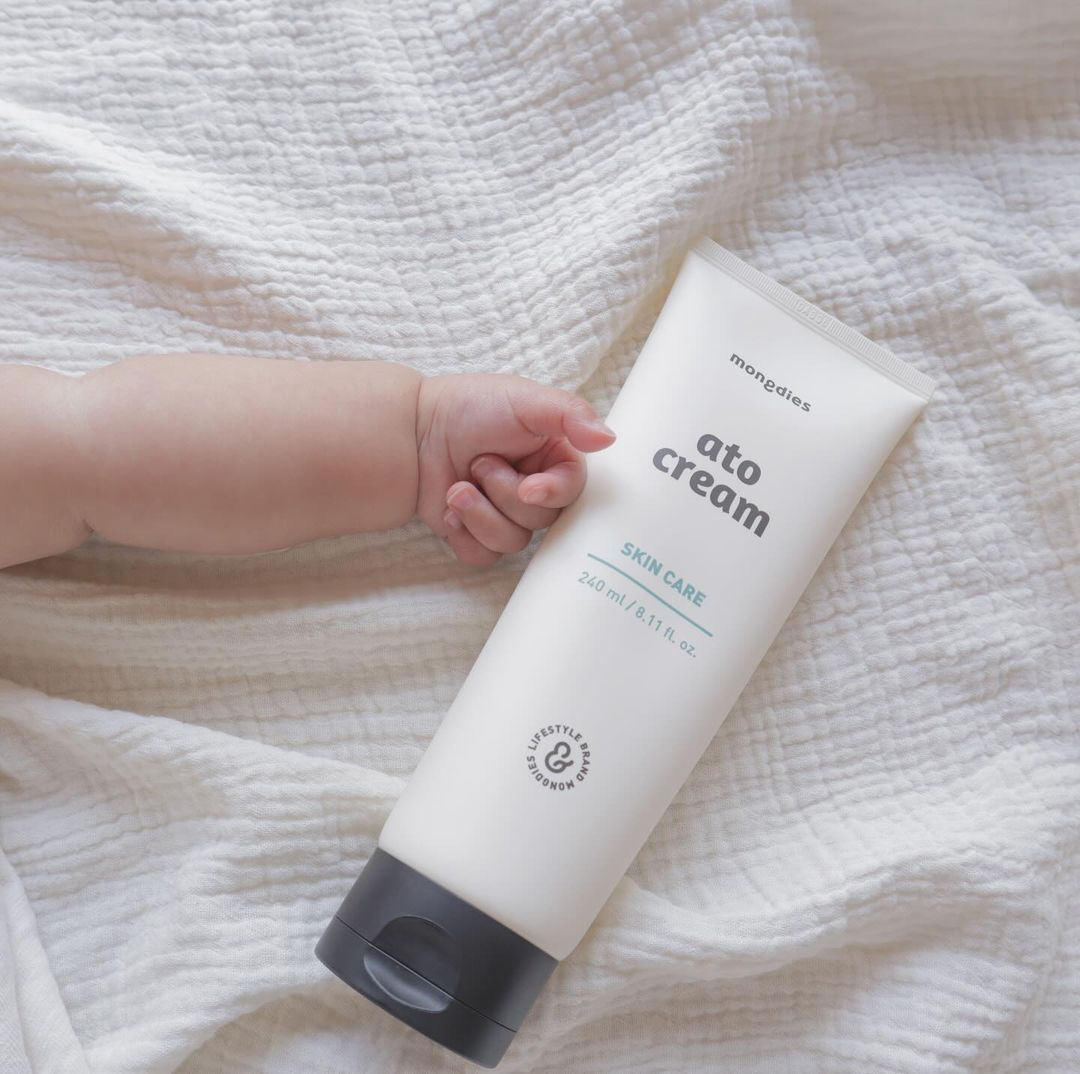 Mongdies Baby Ato Cream 240ml | 200-Hour Moisture Lock | 6 Ceramides | For Delicate Newborn Skin