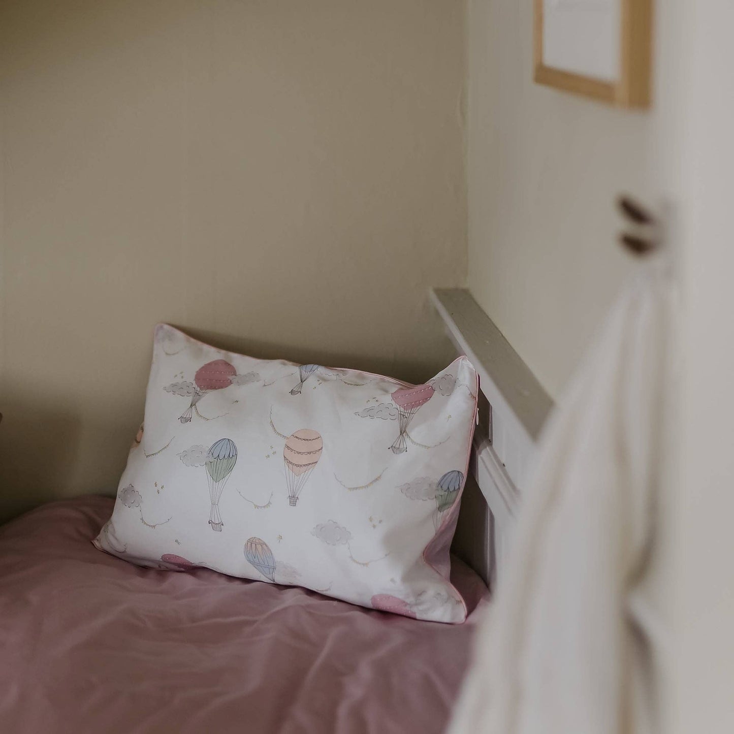 Touch The Sky Toddler Pillow - Pink: Pillowcase