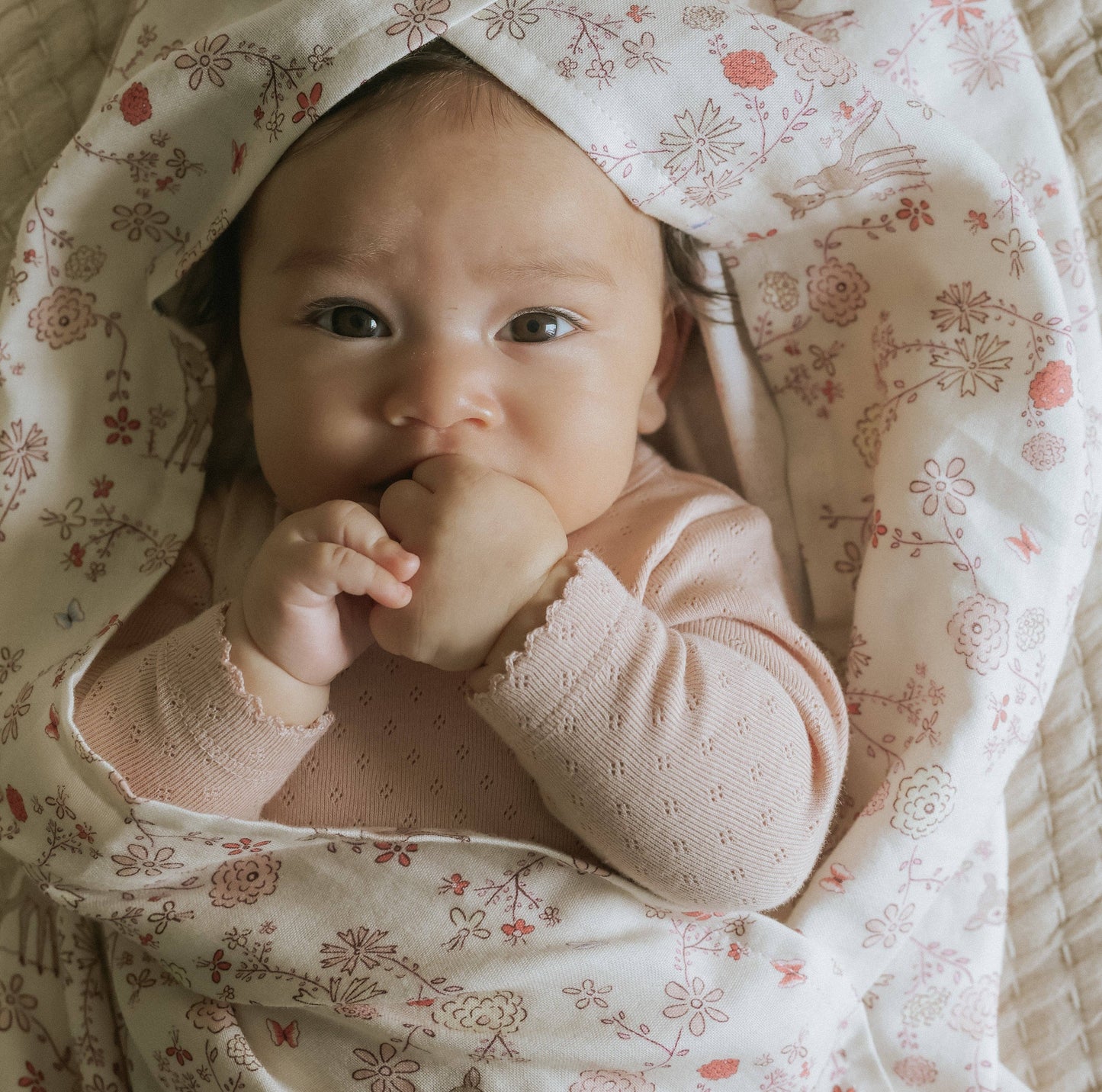 Into The Woodlands Swaddle - Ivory