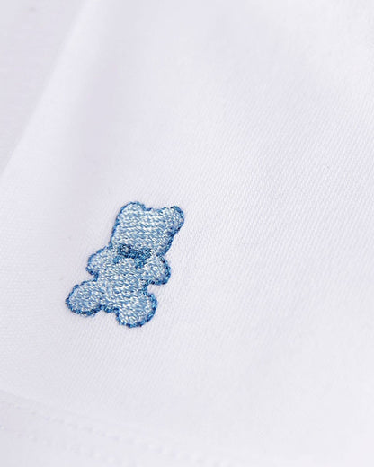 Peter Pan Bear Collar 3 PC Footie Set: Winter White / 3 Months