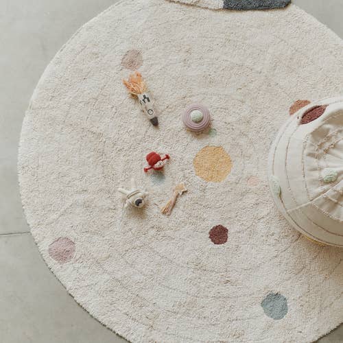 Washable Play Rug Solar System: 5' Ø