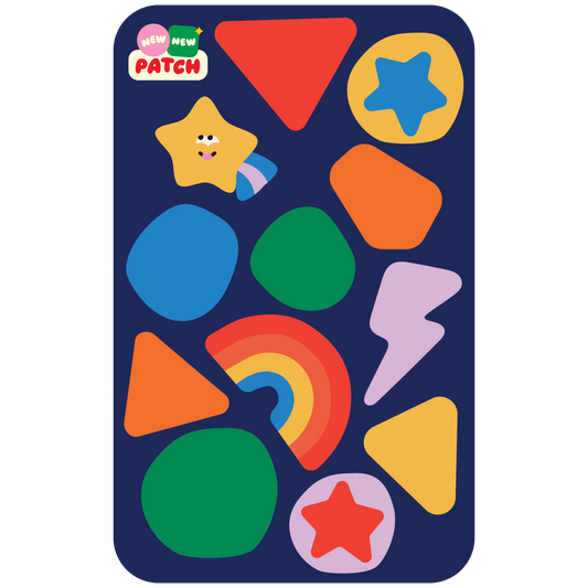 Rainbow Sticker Patch Sheet