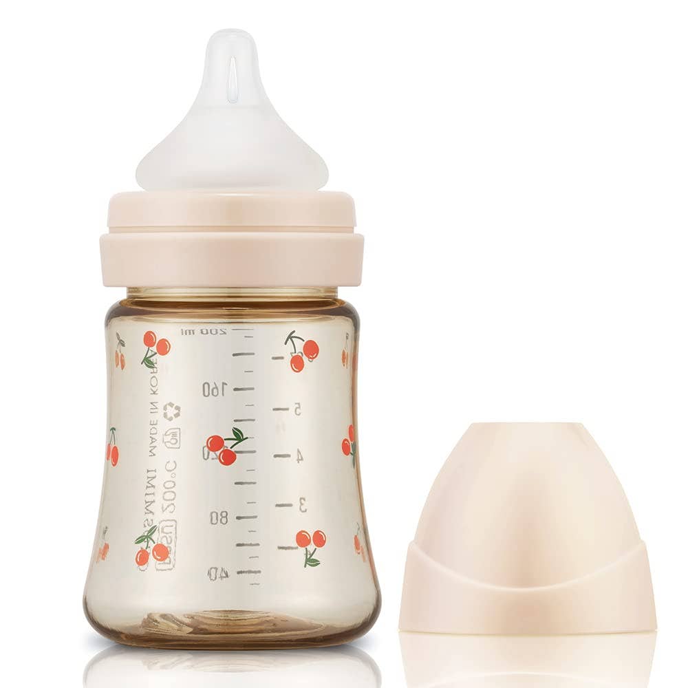 Grosmimi PPSU Baby Bottle - 6oz (200ml): Olive_White