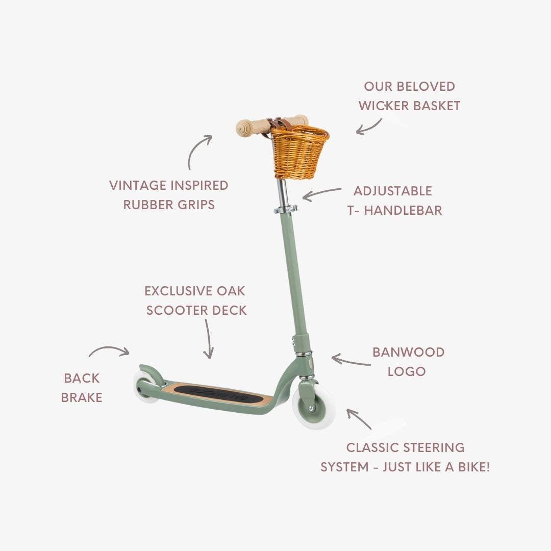 Banwood Vintage Maxi Scooter - Forest