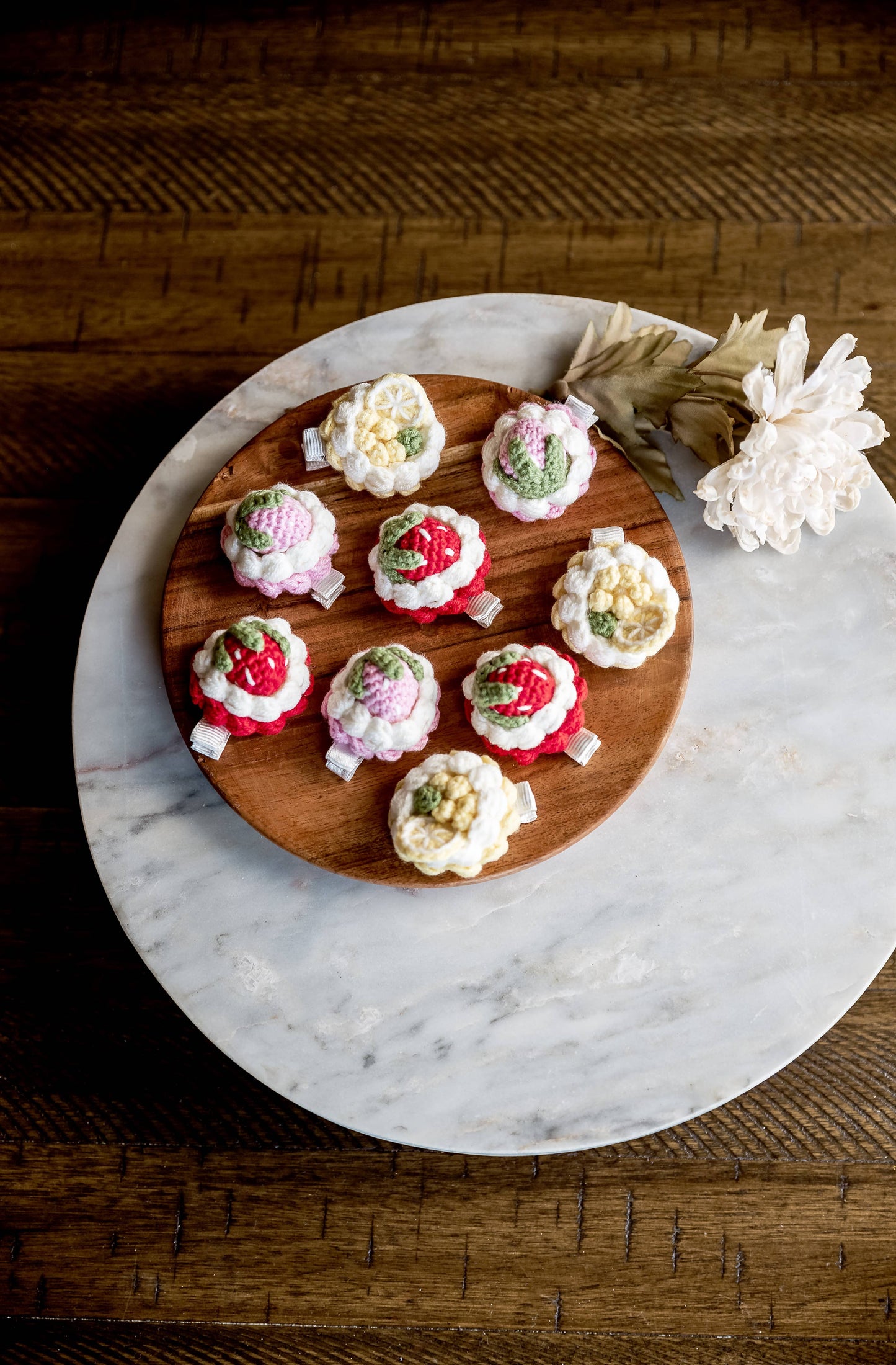 Tart Hair Clips: Yellow