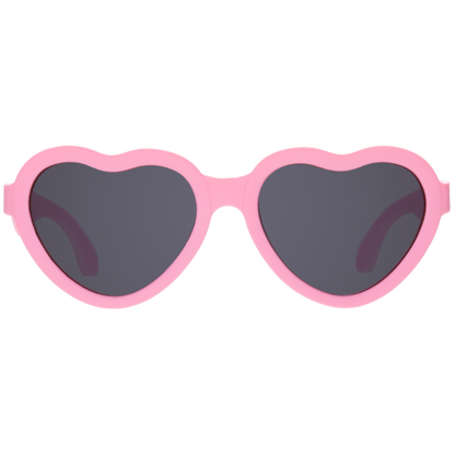 Candy Pink Heart Baby Sunglasses on Peggable Hangtag: Ages 0-2