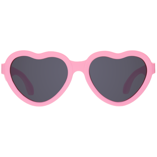 Candy Pink Heart Baby Sunglasses on Peggable Hangtag: Ages 0-2