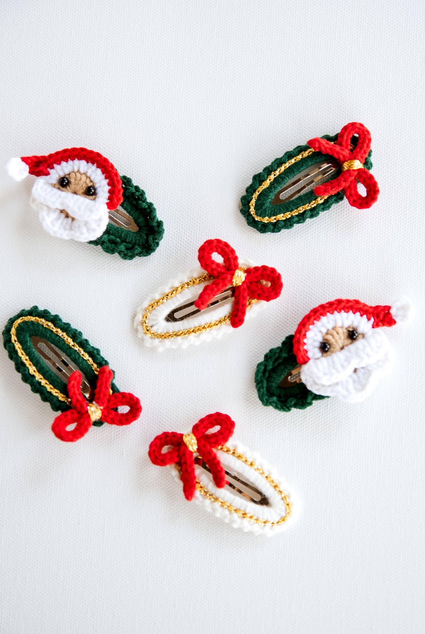 Christmas Hair Clips: Santa Hair Clip