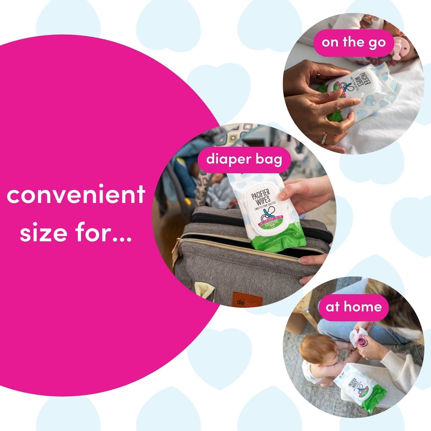 Dapple Pacifier Wipes, Fragrance Free, 40 ct (Case of 12)