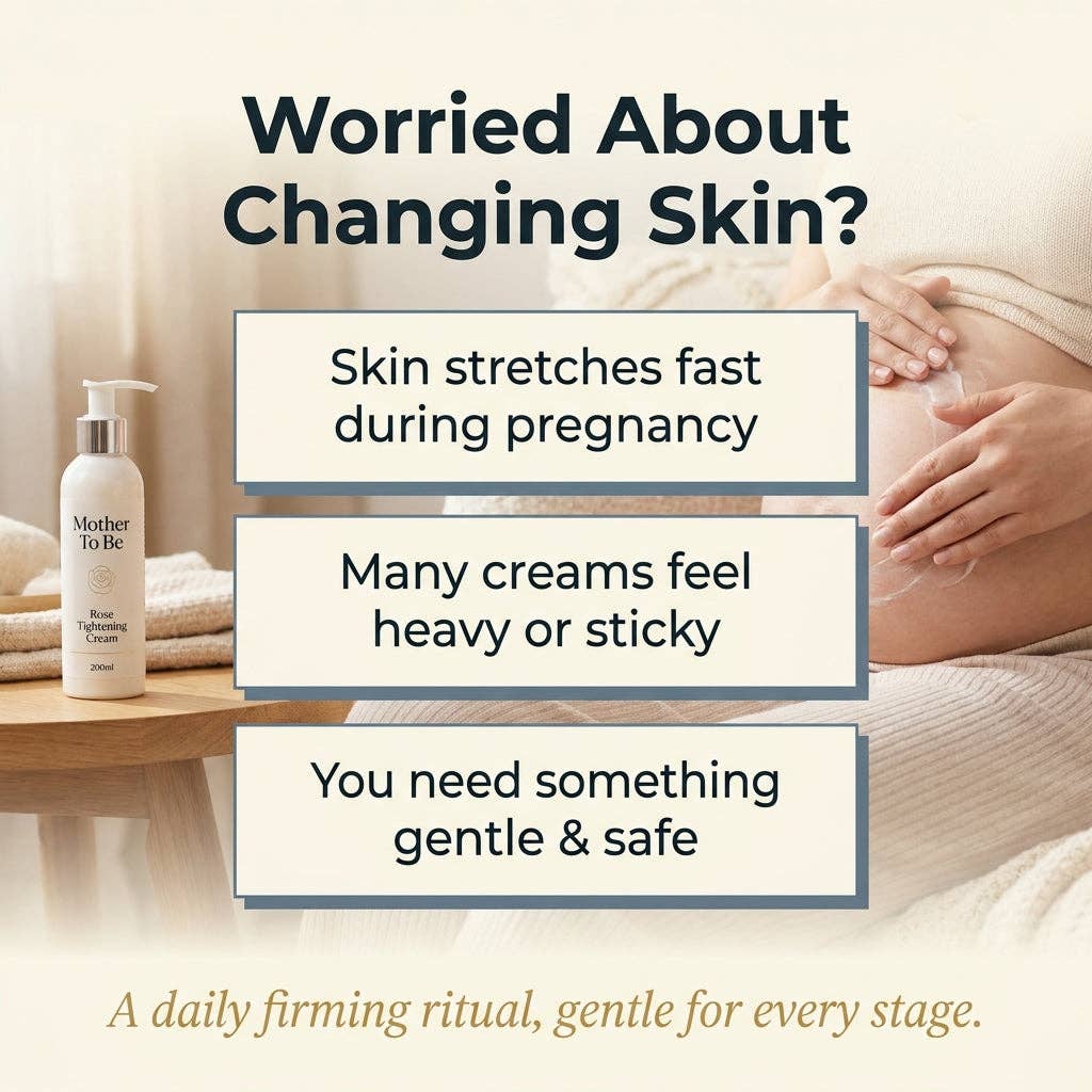 Mother To Be Rose Tightening Cream 200ml | Firming Body Cream for Pregnancy & Postpartum | Made in Korea