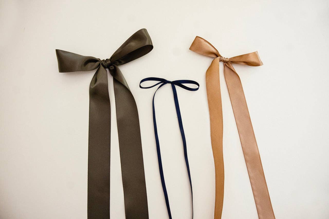 'Navy' satin ribbon