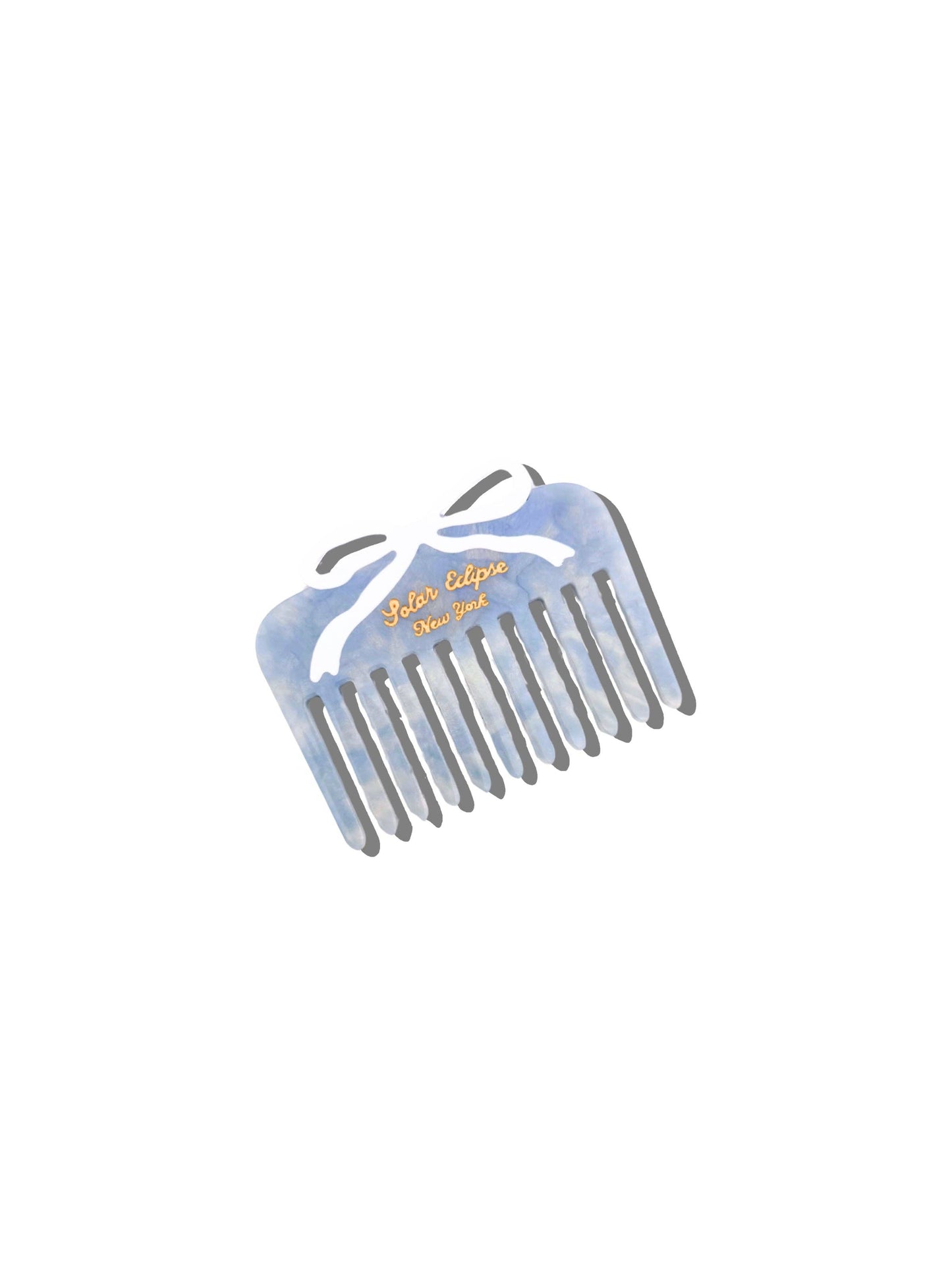 Hand-painted Vintage Bow Pocket Comb | Eco-Friendly