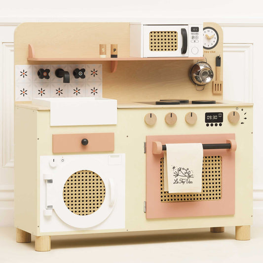 Family Size Wooden Play Kitchen