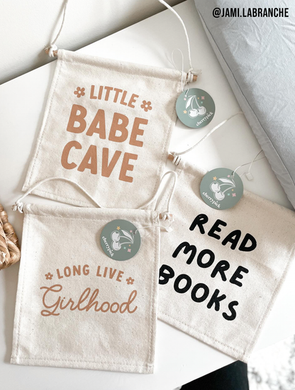 Read More Books Canvas Hang Sign - Bookish Canvas Decor