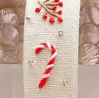 Christmas Embroidered Headband & Turban ✅: 4. Red - Xmas Tree