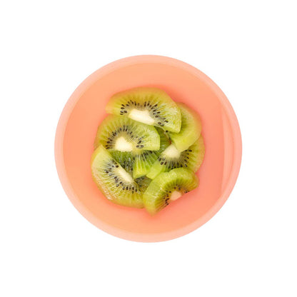 Silicone Suction Bowl with Lid: Lemon